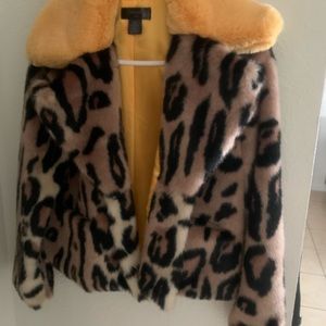 Levivil leopard fur jacket